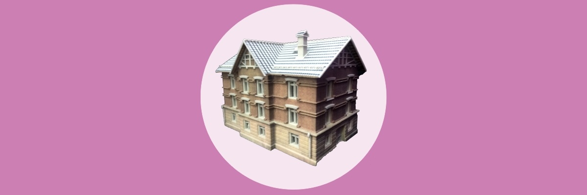 Brick House 3D model